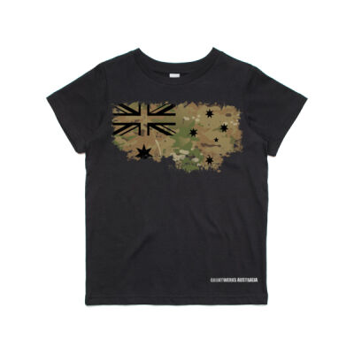 Multi Camo Flag - Youth T-Shirt Thumbnail
