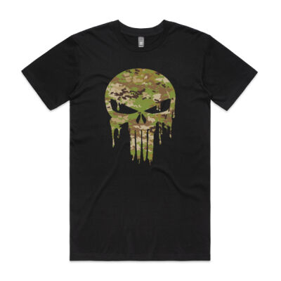 Aussie Camo Skull T-Shirt Thumbnail