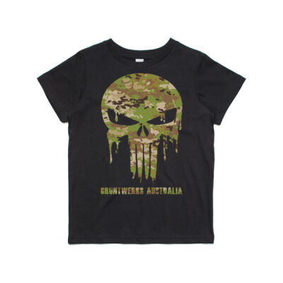 Aussie Camo Skull - Youth TShirt Thumbnail