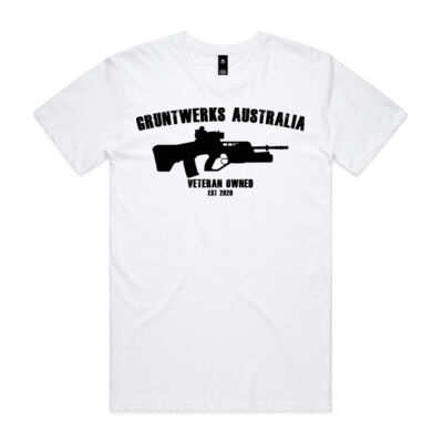 GruntWerks Australia Stealth Tee - Grey Marle Thumbnail