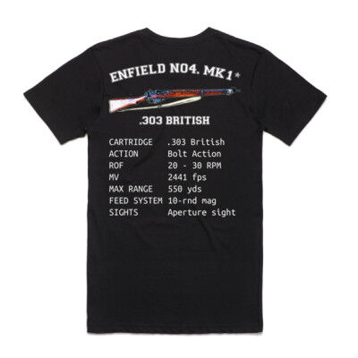 Enfield No4. Mk1* - GruntWerks Australia T-Shirt Thumbnail