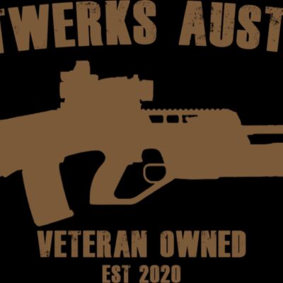 Company logo smaller writing brown Thumbnail